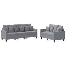 VidaXL 3201664, Grigio, Schiuma, Metallo, Poliestere, Tessile, 198 cm, 77 cm, 80 cm