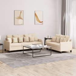 VidaXL 3201666 set di mobili per soggiorno Crema - Vista aggiuntiva 2