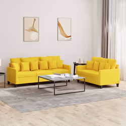 VidaXL 3201669 set di mobili per soggiorno Giallo