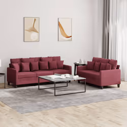 VidaXL 3201670 set di mobili per soggiorno Rosso