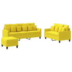 VidaXL 3201677 set di mobili per soggiorno Giallo