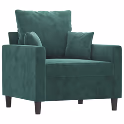 Set di Divani 3 pz con Cuscini Verde scuro in Vellutocod mxl 80379 - Vista aggiuntiva 3