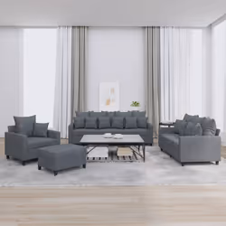 VidaXL 3201691 set di mobili per soggiorno Grigio