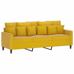 Set di Divani 4 pz con Cuscini giallo in Vellutocod mxl 82546 - Vista aggiuntiva 3