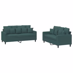 VidaXL 3201712, Verde, Schiuma, Metallo, Poliestere, Polywood, Tessile, 158 cm, 77 cm, 80 cm