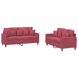 VidaXL 3201714, Rosso, Schiuma, Metallo, Poliestere, Polywood, Tessile, 158 cm, 77 cm, 80 cm