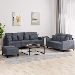 VidaXL 3201731 set di mobili per soggiorno Grigio - Vista aggiuntiva 2