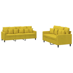 VidaXL 3201736 set di mobili per soggiorno Giallo