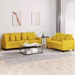 VidaXL 3201736 set di mobili per soggiorno Giallo