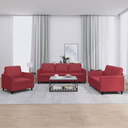 VidaXL 3201743 set di mobili per soggiorno Rosso