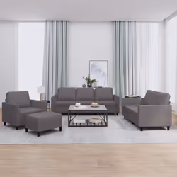 VidaXL 3201747 set di mobili per soggiorno Grigio
