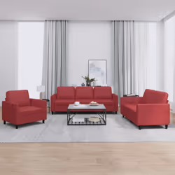 VidaXL 3201748 set di mobili per soggiorno Rosso - Vista aggiuntiva 2
