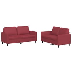 VidaXL 3201753 set di mobili per soggiorno Rosso