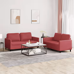 VidaXL 3201753 set di mobili per soggiorno Rosso