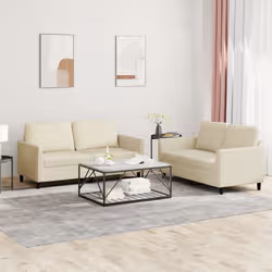 VidaXL 3201756 set di mobili per soggiorno Crema - Vista aggiuntiva 2
