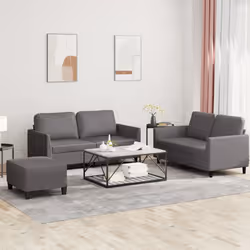 VidaXL 3201757 set di mobili per soggiorno Grigio - Vista aggiuntiva 2
