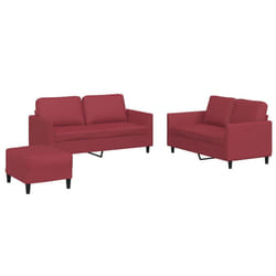 VidaXL 3201758 set di mobili per soggiorno Rosso