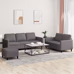 VidaXL 3201762 set di mobili per soggiorno Grigio