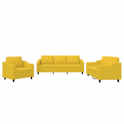 VidaXL 3201775, Giallo, Schiuma, Metallo, Poliestere, Tessile, 198 cm, 77 cm, 80 cm