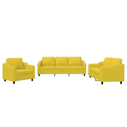 VidaXL 3201775 set di mobili per soggiorno Giallo