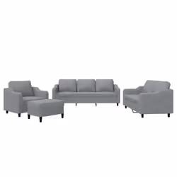 VidaXL 3201778, Grigio, Schiuma, Metallo, Poliestere, Tessile, 198 cm, 77 cm, 80 cm