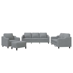 VidaXL 3201778 set di mobili per soggiorno Grigio