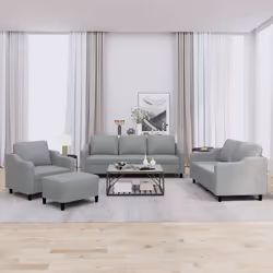 VidaXL 3201778 set di mobili per soggiorno Grigio