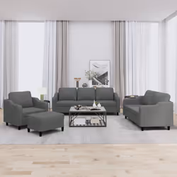 VidaXL 3201779 set di mobili per soggiorno Grigio