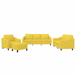 VidaXL 3201783 set di mobili per soggiorno Giallo
