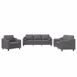 VidaXL 3201787, Grigio, Schiuma, Metallo, Poliestere, Tessile, 198 cm, 77 cm, 80 cm