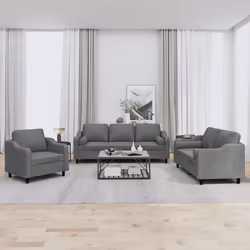 VidaXL 3201787 set di mobili per soggiorno Grigio
