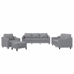 VidaXL 3201794, Grigio, Schiuma, Metallo, Poliestere, Tessile, 198 cm, 77 cm, 80 cm