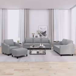 VidaXL 3201794 set di mobili per soggiorno Grigio