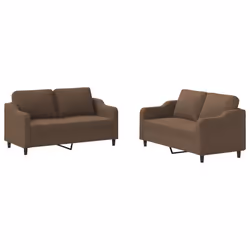 VidaXL 3201813, Marrone, Schiuma, Metallo, Poliestere, Tessile, 158 cm, 77 cm, 80 cm