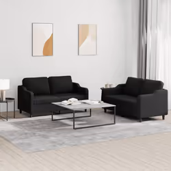 VidaXL 3201814 set di mobili per soggiorno Nero - Vista aggiuntiva 2