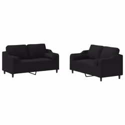 VidaXL 3201822, Nero, Schiuma, Metallo, Poliestere, Tessile, 158 cm, 77 cm, 80 cm