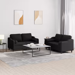 VidaXL 3201822 set di mobili per soggiorno Nero