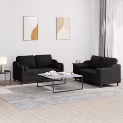 VidaXL 3201830 set di mobili per soggiorno Nero - Vista aggiuntiva 2