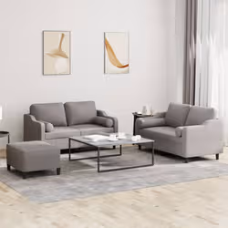 VidaXL 3201833 set di mobili per soggiorno Grigio talpa Metallo, Legno compensato - Vista aggiuntiva 2
