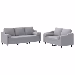 VidaXL 3201842, Grigio, Schiuma, Metallo, Poliestere, Tessile, 198 cm, 77 cm, 80 cm