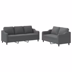 VidaXL 3201843, Grigio, Schiuma, Metallo, Poliestere, Tessile, 198 cm, 77 cm, 80 cm