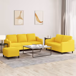VidaXL 3201847 set di mobili per soggiorno Giallo