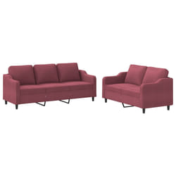 VidaXL 3201848 set di mobili per soggiorno Rosso