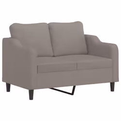vidaXL Set di Divani 3 pz con Cuscini Tortora in Tessuto - Vista aggiuntiva 3