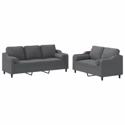 VidaXL 3201851, Grigio, Schiuma, Metallo, Poliestere, Tessile, 198 cm, 77 cm, 80 cm