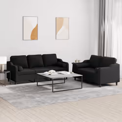 VidaXL 3201854 set di mobili per soggiorno Nero