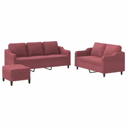 VidaXL 3201856, Rosso, Schiuma, Metallo, Poliestere, Tessile, 198 cm, 77 cm, 80 cm