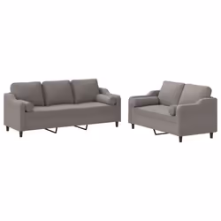VidaXL 3201857, Grigio talpa, Schiuma, Metallo, Poliestere, Tessile, 198 cm, 77 cm, 80 cm