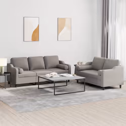 VidaXL 3201857 set di mobili per soggiorno Grigio talpa