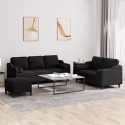 VidaXL 3201862 set di mobili per soggiorno Nero